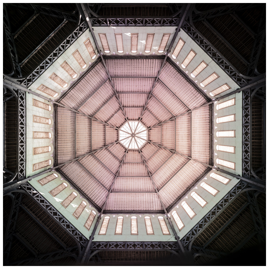 Cupula del Mercado de Sant Antoni Barcelona